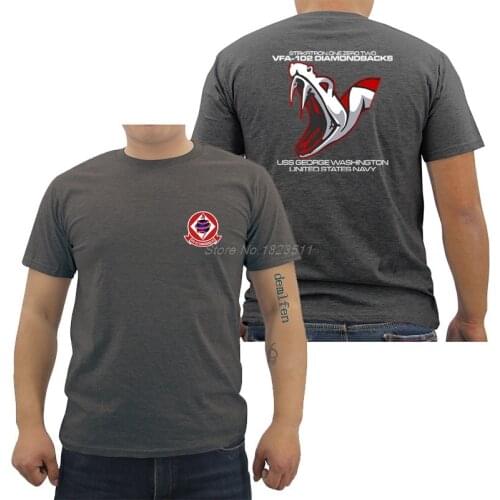 New Summer Fashion TShirt Vfa102 Diamondbacks Squadron United States Navy T-shirts Men Cotton Shirt Cool Tees Tops Harajuku
