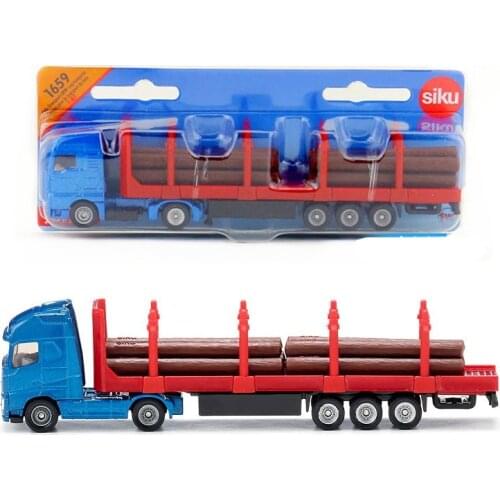 SIKU 1659/Diecast Metal Model/1:87 Scale/MAN Timber Transport Truck/Educational Toy Car/For childrens gift for collection/Small