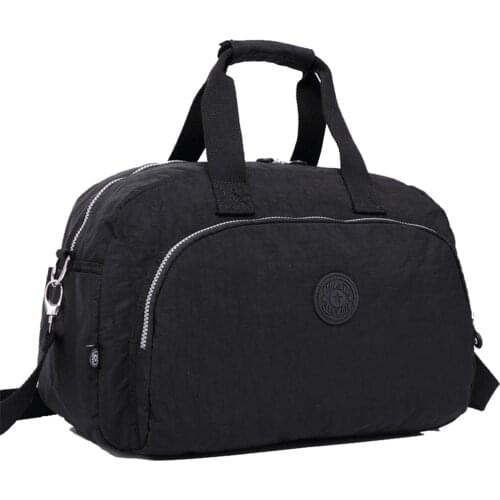 Fashion Women Luggage Carry-on Travel Duffle Bag Casual Tote Handbags Nylon Shoulder Bags Weekend Bag Men Messenger Bags