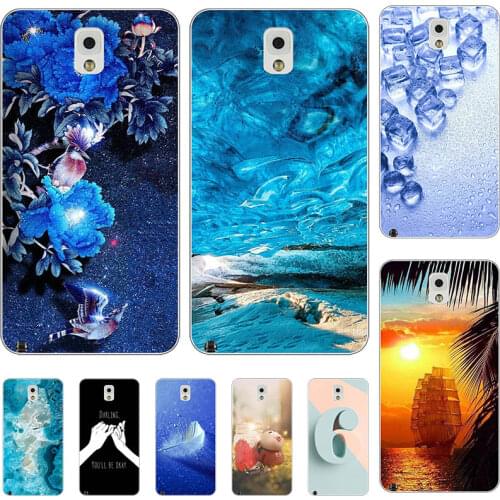 For Samsung Galaxy Note 3 N9000 N9005 Note3 Neo Lite N7505 Cover Fashion Cool Cartoon Flower Capa Soft Silicone TPU Case