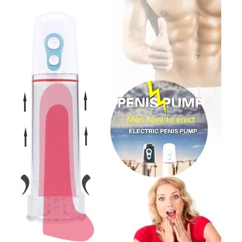 Penis Pump Vacuum Pump Penis Enlargement Extender Dick Enhancer Automatic Electric Pump Prolong Enlarger Adult Sex Toys for Men