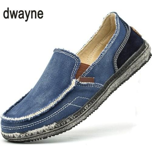 2018 Dwayne Outdoor Solid Footwear Vulcanize Shoes Comfortable Mens Flats Canvas Shoes Men Denim Cloth Casual Shoes