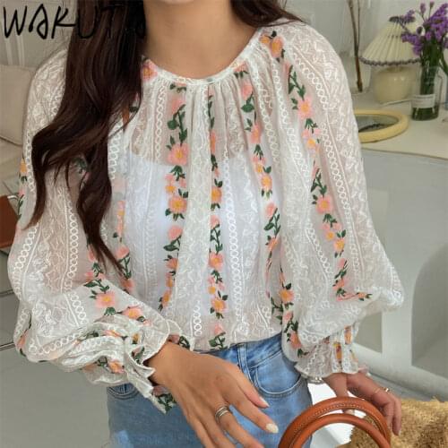 Блузки с вышивкой Wakuta China At AliExpress