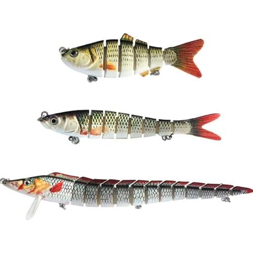 1Pcs 6-13-section Sub Bait Multi-section Fish Plastic Fake Bait High Quality Fishing Lure Fishing Tackle Fishing Accessories