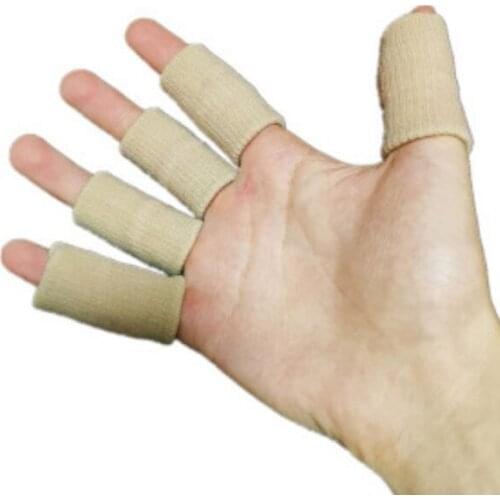 10pcs Stretchy Sports Finger Sleeves Washable Arthritis Support Finger Guard Outdoor Basketball Volleyball Finger Protection