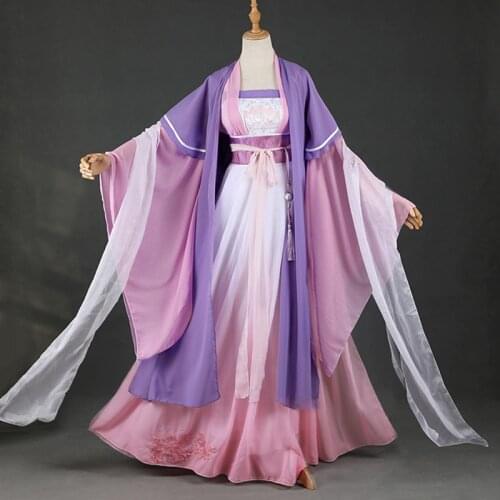 2020 Jiang Yan Li Mo Dao Zu Shi Hanfu Young Adult Cosplay Costume Anime Chinese Folk Dance Costumes Women Hanfu Costume DQS4839