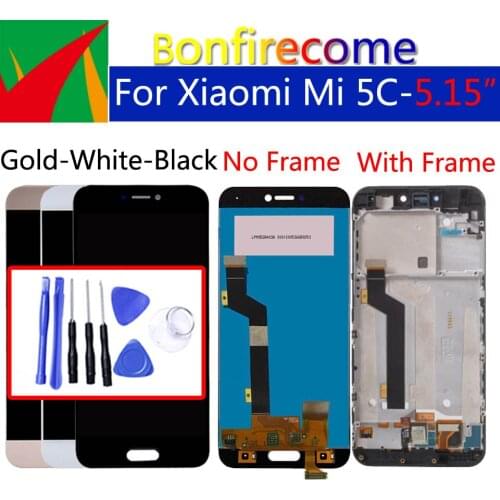 5.15" Original Display For Xiaomi Mi 5C Mi5C LCD Touch Screen Digitizer With Frame Replacement For Xiaomi Mi 5C Display Assembly