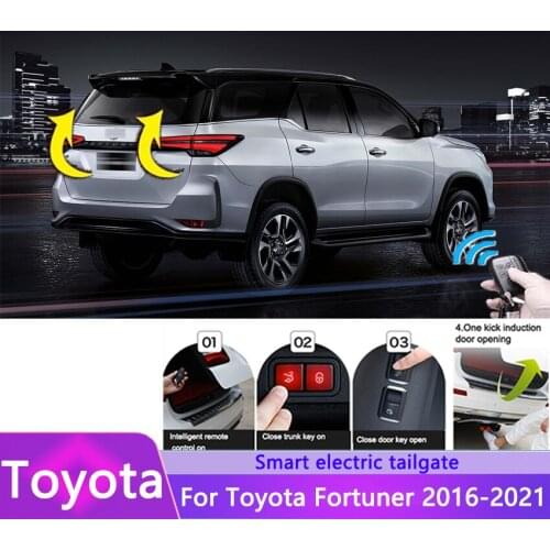 Car Electric Tailgate For Toyota Fortuner 2016-2021 Intelligent Tail Box Door Power Operated Trunk Decoration Refitted Upgrade
