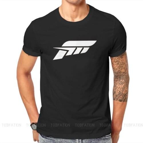 White Fashion TShirts FORZA HORIZON Male Style Pure Cotton Tops T Shirt O Neck Big Size
