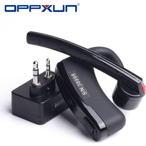 Walkie Talkie Handsfree Bluetooth PTT Earpiece Wireless Headphone Headset for BaoFeng UV-82 UV-5R 888S Two Way Radio Moto Bike