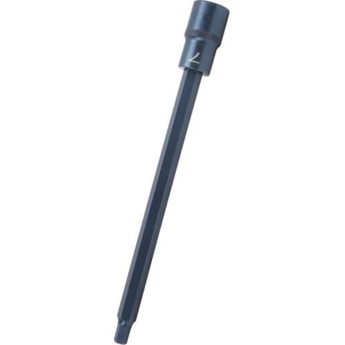 Hex 1/2in Square Socket Bit Interface Quick Wrench S2 Alloy Steel Bluing Hardware Industrial Supplies