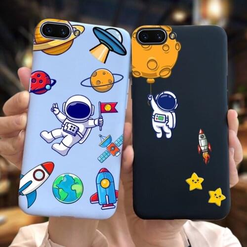For OPPO A3s Case For OPPO A5s Cover CPH1803 CPH1909 Cute Astronaut Phone Cases Soft Coque For OPPO A12 A12e A3s A5s AX5S Fundas