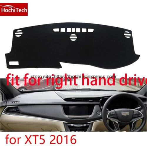 For Cadillac XT5 2016 right hand drive dashboard mat Protective pad black Red car-styling Interior Refit sticker Mat products