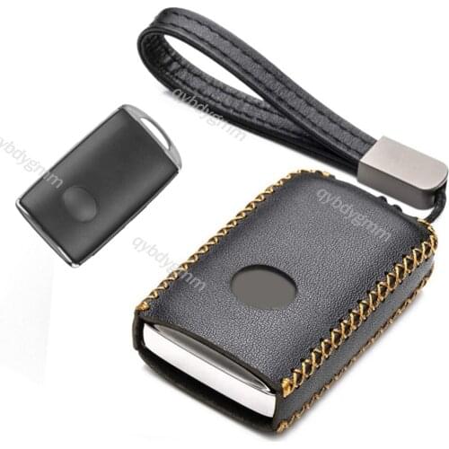 Leather Remote Start Car Key Case Cover Shell Fob Protector Holder Auto Accessories Skin For Mazda 3 6 CX-9 CX-5 CX-30 2019 2020
