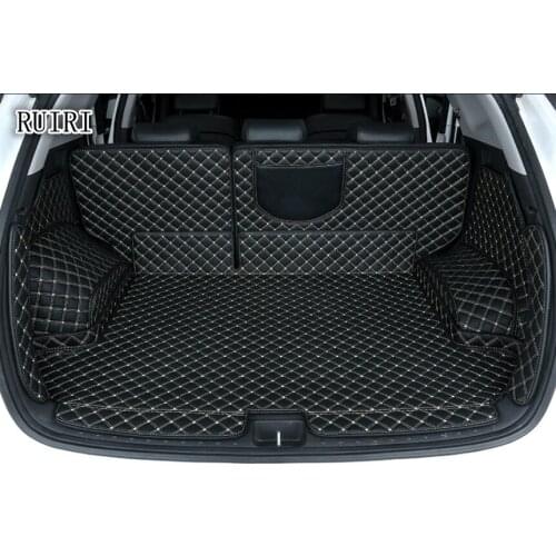 Best quality! Full set car trunk mats for Hyundai Tucson 2019-2015 waterproof durable boot carpets cargo liner for Tucson 2018
