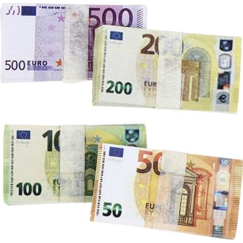 20Pcs/Set 1/12 Mini Dollars Dollhouse Pocket Euro Simulation Toy Banknote Mini Miniature Model Miniature Accessories
