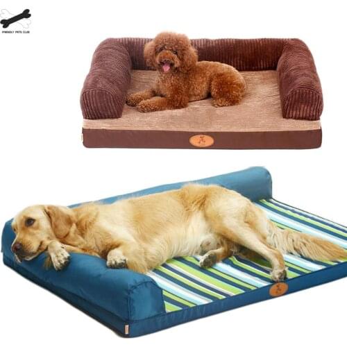 Soft Sponge Large Pet Dog Sofa Bed Cat Litter Winter Warming Kennel Cushion Mattress Puppy Sleeping Cushion Pad Pet Dog Supply