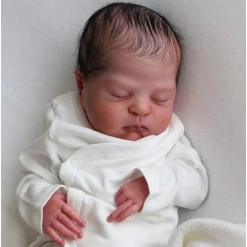 20inch Reborn Doll Kit Lifelike Sleeping Remi-Ashton Unfinished Blank Doll Parts DIY Reborn Baby Kit Diy Toy