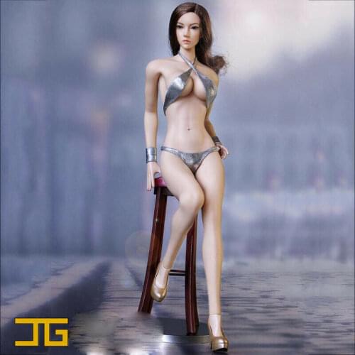 1:6th Scale Silver Bikini Bracers Set For 12" PH JO Female Body Doll