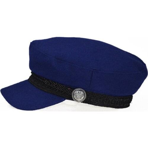 2021 Fashion Winter Hats For Women French Style Wool Baker Boy Hat New Cool Women Baseball Cap Black Visor Hat Gorras Casquette