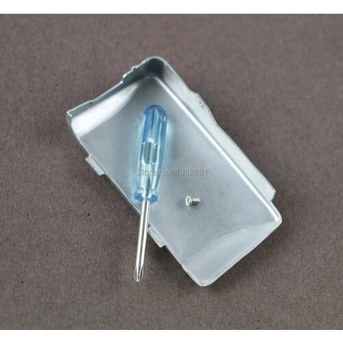 OCGAME Silver Black Red For Gameboy Micro Battery Door Cover with screw screwdriver For GBM Battery Case 6pcs/lot