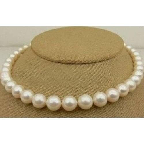 8-9MM AA+ White Freshwater Cultured Pearl Necklace 17"