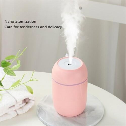 260ml Portable USB Air Humidifier Ultrasonic Aroma Essential Oil Diffuser Cool Mist Purifier Aromatherapy Car Home