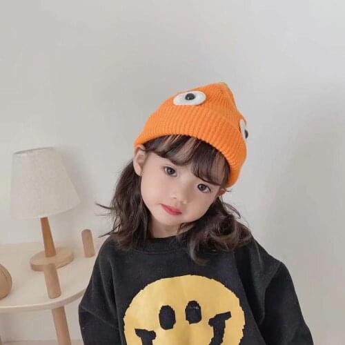 12 Colors Knitted Cutton Skullies Hats For Baby Beanie Hat Cute Dinosaur Caps Winter Beanies For Kids Warm Boys Girls Cap M022
