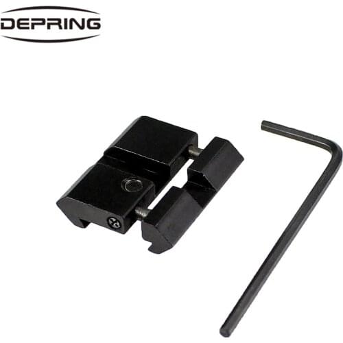 Tactical .22 Airgun 11mm Dovetail to 22mm Picatinny Weaver Mount Low Pro Snap-in Adapter