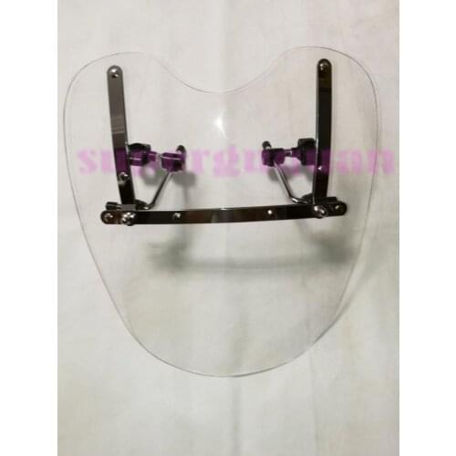 New For Yamaha V Star 650 950 Virago 1000 1100 Vmax v-max 1700 With 7/8" And 1" Handlebars,Moto Windshield Windscreen 19"x17"