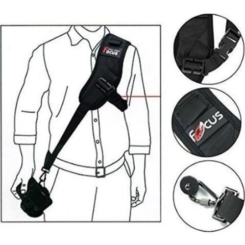 High Quality Focus F-1 Quick Carry Speed Sling soft Shoulder Sling Belt Neck Strap For Camera DSLR Black camera strap focus