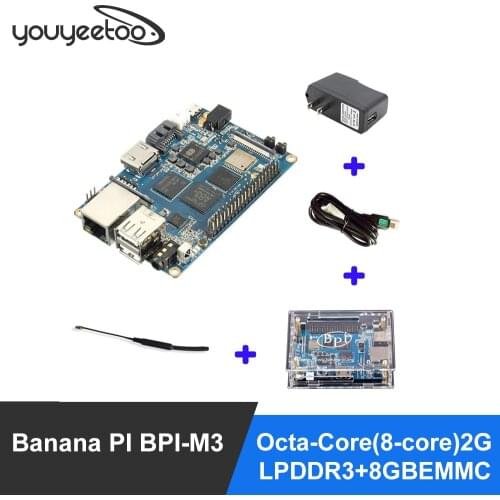 YouyeetooBananaPi BPI M3A83T Octa-Core(8-core)2G LPDDR3+8GBEMMC Open-sourceDevelopmentBoardSingleBoardCo raspberry pi compatible