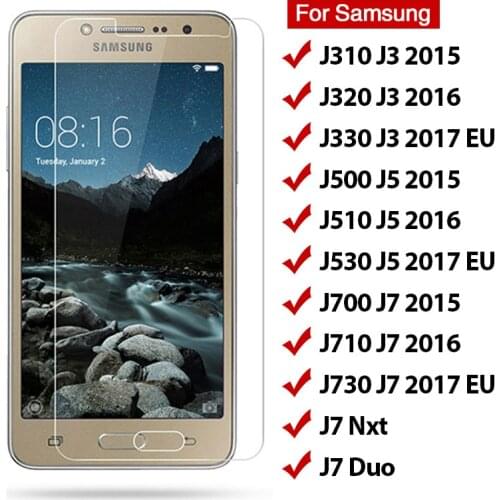2Pcs HD Tempered Glass for Samsung Galaxy J5 j3 J7 2017 Eu Screen Protective Glass For Samsung J7 Nxt J320 J510 J710 2016