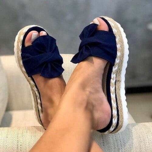 Platform Wedges Slippers Women Sandals New Female Shoes Fashion Heeled Shoes Casual Summer Slides Slippers Women