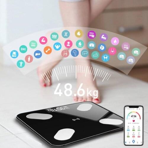 1PC Smart Body Fat Weight Scale LED Display Bluetooth Body Health Monitor Household Electronic Body Weight Scale Dropshipping