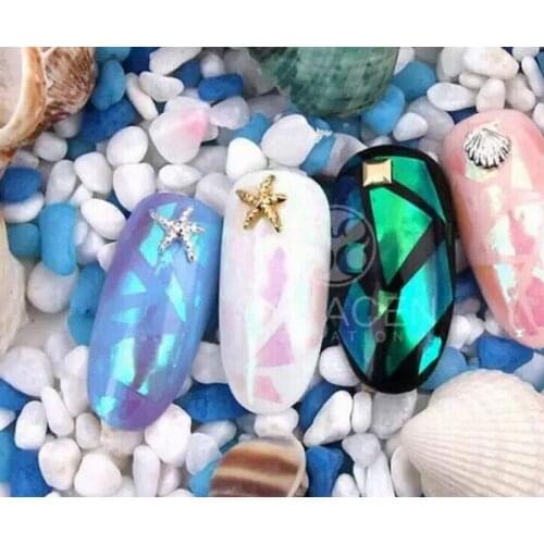 1000pcs colorful transparent nail Star sticker Star Aurora laser colorful cellophane paper 4 * 120cm entire volume DHL