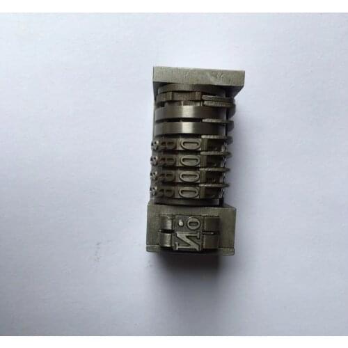12 Pieces full steel 4 Digits Numbering Machine Backward for Letterpress, Hengoucn Windmill 4X8 Cicero