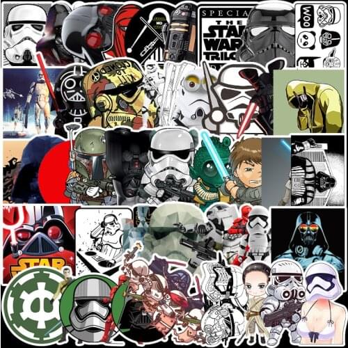 50pcs Star Wars stickers Trolley case waterproof guitar skateboard graffiti stickers car stickers Party decoration Supplies