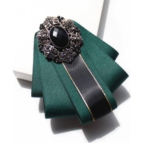 Free shipping fashion Diamond multi-layer female mens woman cravat multi-color optional business suit gentleman bow tie groom