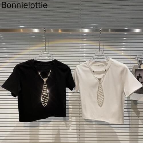 Женские укороченные футболки Bonnielottie China At AliExpress