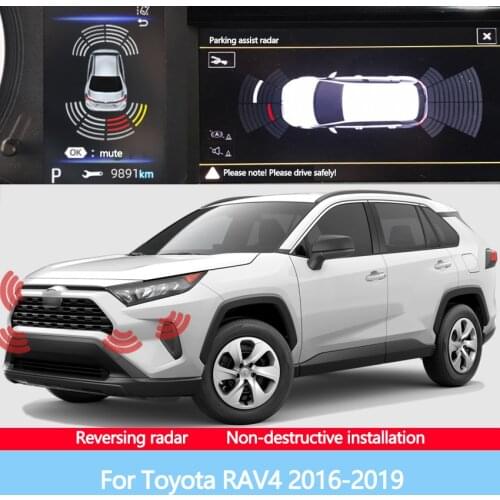 Reversing Blind Spot Front Rear Image Radar Car Sensor Sound Warning Indicator Probe System For Toyota RAV4 2016-2019