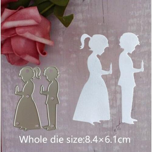 Girl and boy Baby Metal Cutting Dies For Scrapbooking Stencils DIY Album Cards Decor Embossing Folder Die Cutter Tools Craft