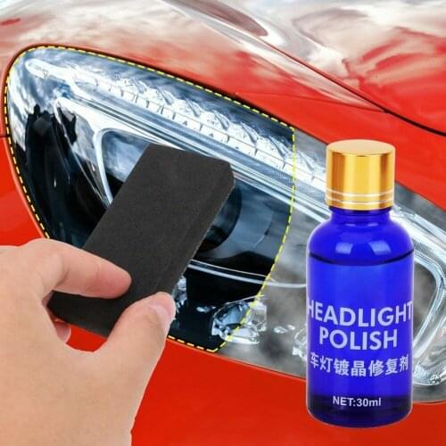 Window Repair 30ml Auto Car Headlight Lens Coating Liquid Scratches Oxidation Polish Cleaning Tool Kit Car Wash Automobile