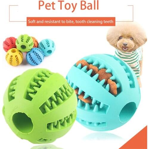 Interaction Rubber Ball for Medium and Large Dogs Safe Chew Toy Ball Toy Ball That Can Clean Teeth Slow Food Toy Dog Supplies