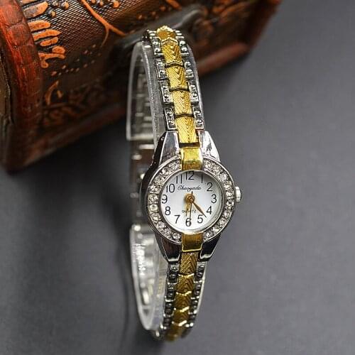 Fashion elegant wrist watch Womens girl exquisite Metal Alloy band quartz Bracelet Watches 906