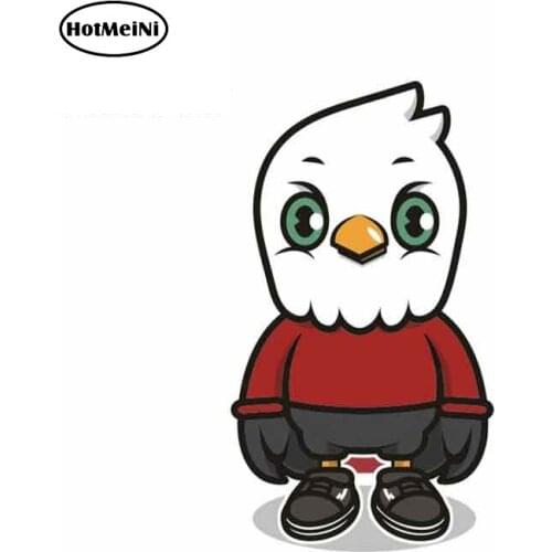 HotMeiNi 13cm x 7.4cm Owl Cartoon Car Stickers Vinyl JDM Bumper Trunk Truck Graphics Windshield Bumper Windows DIY Fine Decal