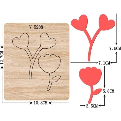 New leaf wooden dies cutting dies for scrapbooking Multiple sizes V-5288
