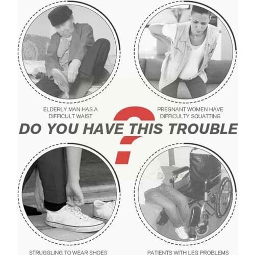 Portable Lazy Shoe Helper Unisex Handled Shoe Horn on Shoe Helper Lifting Shoehorn Horn Shoe & Off Easy Wear Lazy V5A8