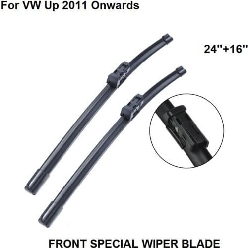 Wiper Blade For VW Up 2011 Onwards 24''+16'' High Quality Iso9000 Natural Rubber Clean Front Windshield