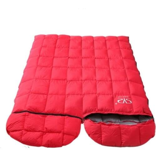 Duck down sleeping bag outdoor winter ultralight camping down sleeping bag minus 15 degrees warm